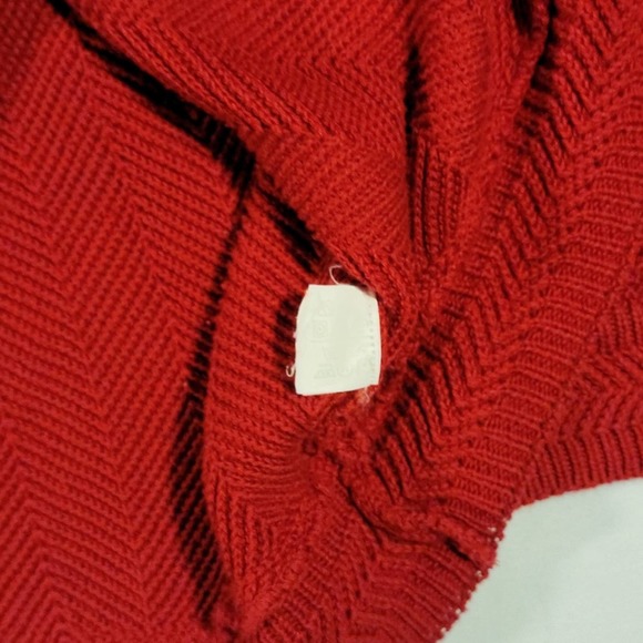Mens Size XL Chaps Ralph Lauren Knit Red Sweater - Picture 6 of 12